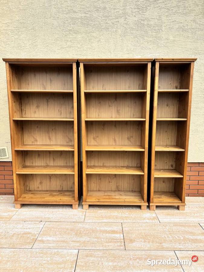 Regał drewniany półki ikea markor leksvik Regały Sulbiny