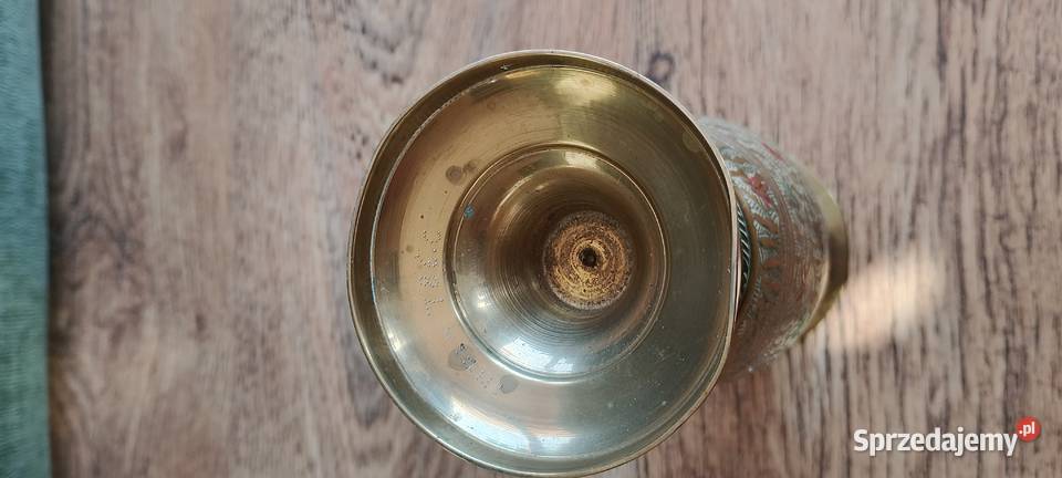 Zjawiskowy Wazon Vintage z Indii Ręcznie