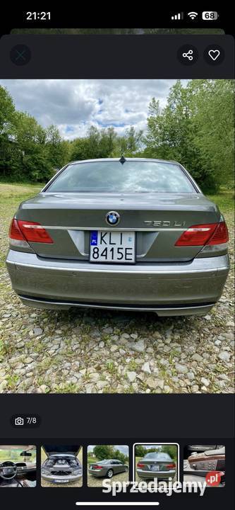 BMW 750Li zadbana lakier metallic Mszana Dolna