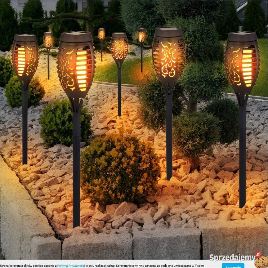 Lampa Solarna LED Ogrodowa Efekt Żywego Aleksandrów