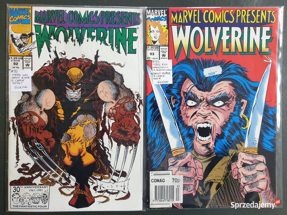 Marvel Comics Presents kolekcja 10 komiksów USA Gdynia