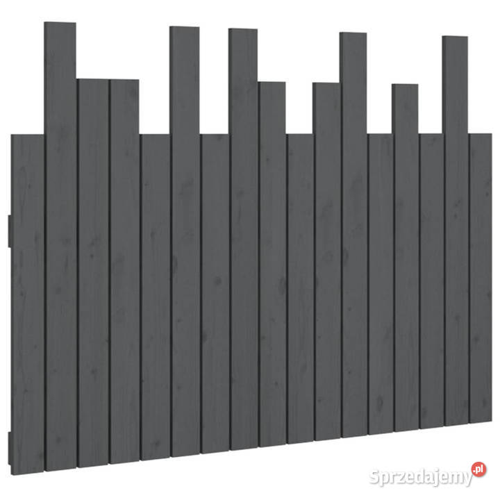 Wezgłowie łóżka szare 108x3x80 lite drewno Warszawa sprzedam