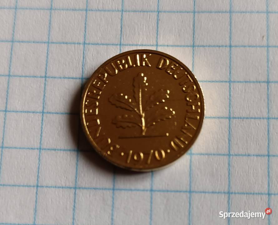 1 FENIG 1 PFENNIG 1970 G NIEMCY Piszczac