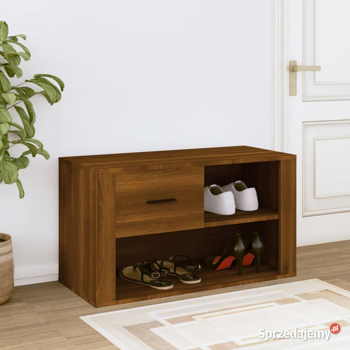 Szafka na buty brązowy dąb 80x35x45 WM816759 Warszawa sprzedam