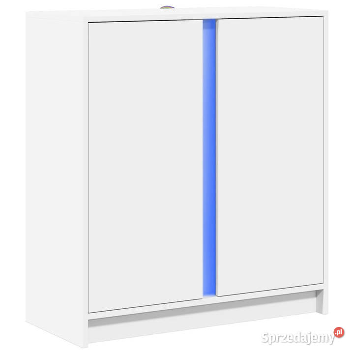 Szafka z LED biała 77x34x85 materiał Warszawa