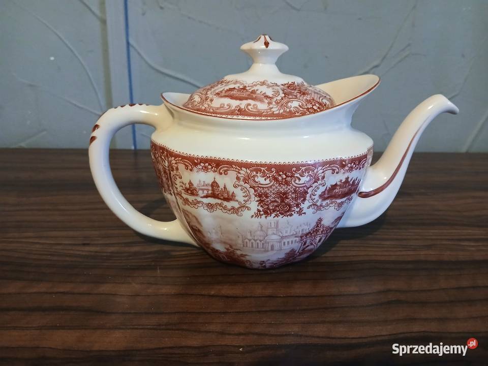 Dzbanki porcelanowe zdobione angielskie z okresu Lublin