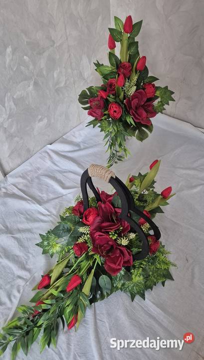 Kompozycja stroik na cmentarz Komplet wielkopolskie Pleszew