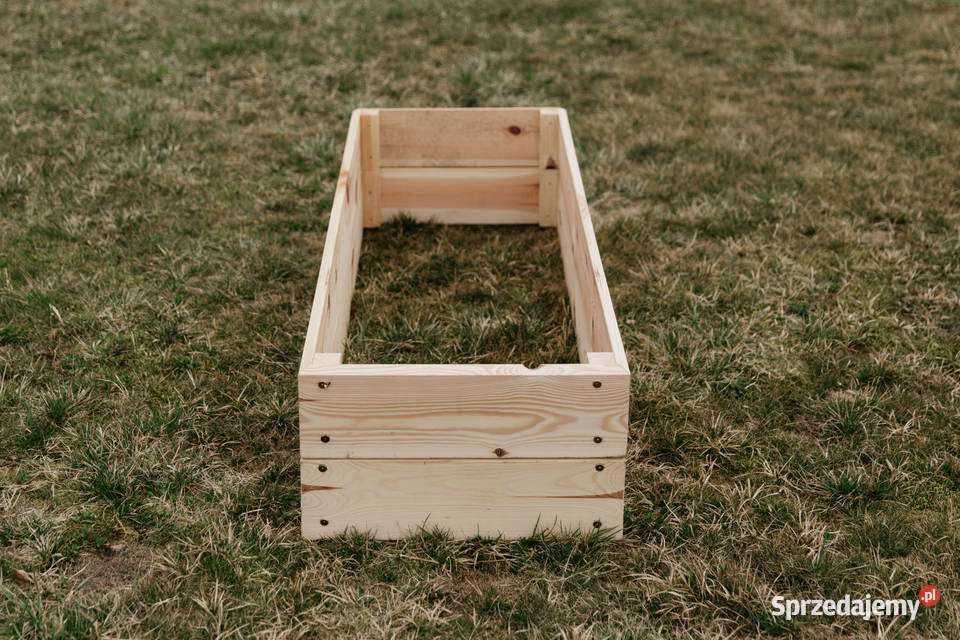 Warzywnik drewniany prostokątny skrzynia Kalety