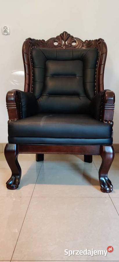 Dostojny fotel wielkiego bossa 126cm Fotele i pufy Warszawa