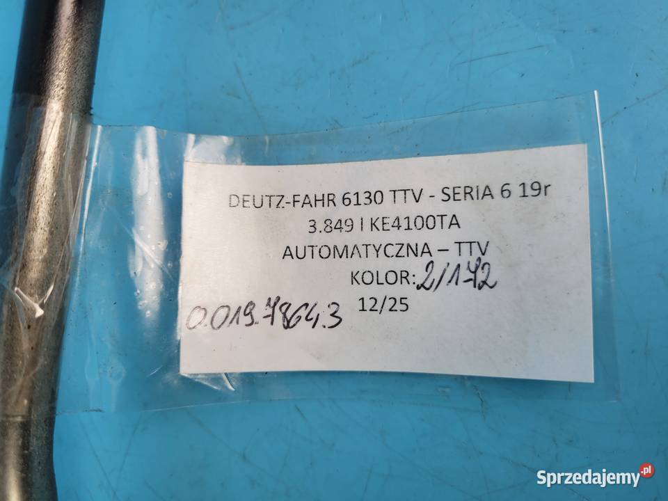 DEUTZFAHR 6130 TTV PRZEWÓD RURA HYDRAULICZNA Kolno sprzedam