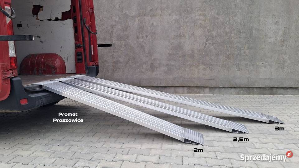 2 Najazdy Aluminiowe Panelowe 32 Frezowane Proszowice