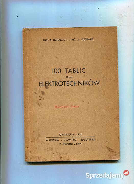 100 tablic elektroechników Dziedzic Oswald zachodniopomorskie Szczecin