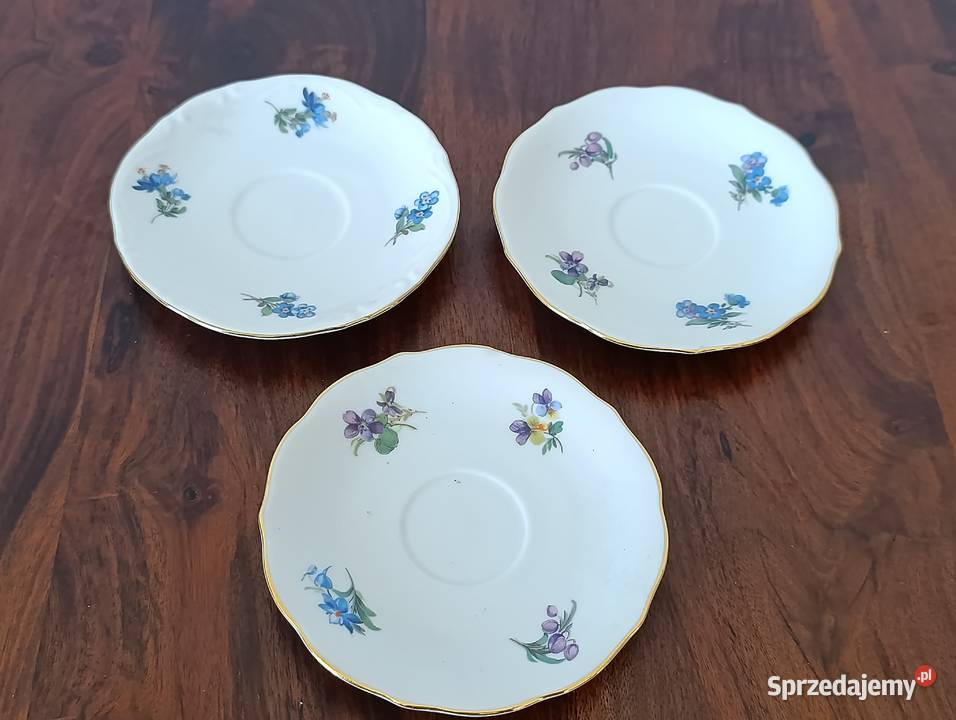 Tirschenreuth postawka spodek porcelana mokka 3 Gdańsk