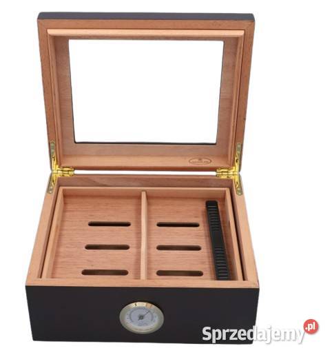 Humidor z Drewna Cedrowego Przeszklony