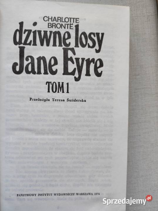 Charlotte Bronte Dziwne losy Jane Eyre Pozostałe