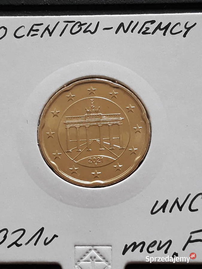 20 Eurocentów Niemcy 2021 r menFmennicze wielkopolskie Konin