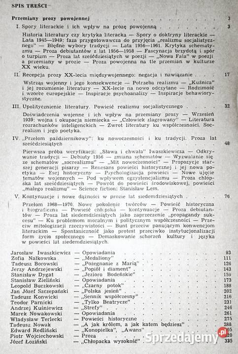 Proza powojenna 19451980 Analizy i interpretacje Pozostałe Chełm