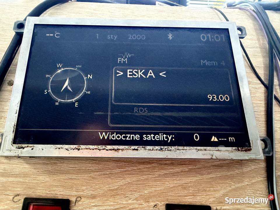 Wyświetlacz nawigacji Citroen Peugeot 9801286980