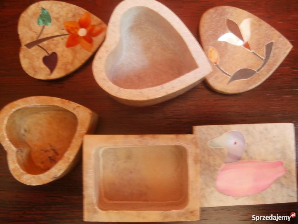 3 marmurowej puzderka Pozostałe Maks