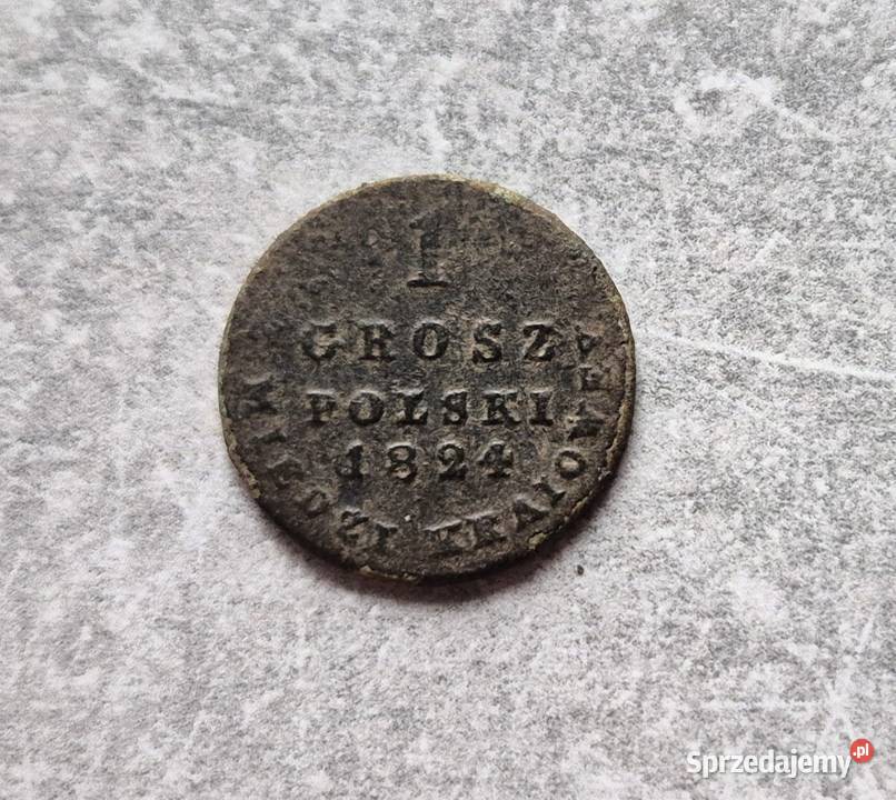 137 KRÓLESTWO POLSKIE 1 Grosz 1824 r łódzkie Wola Kruszyńska