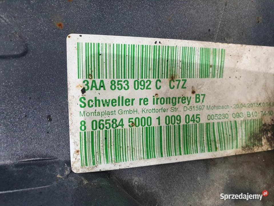 LISTWA PROGOWA PRAWA VW PASSAT B7 LC7Z sprzedam