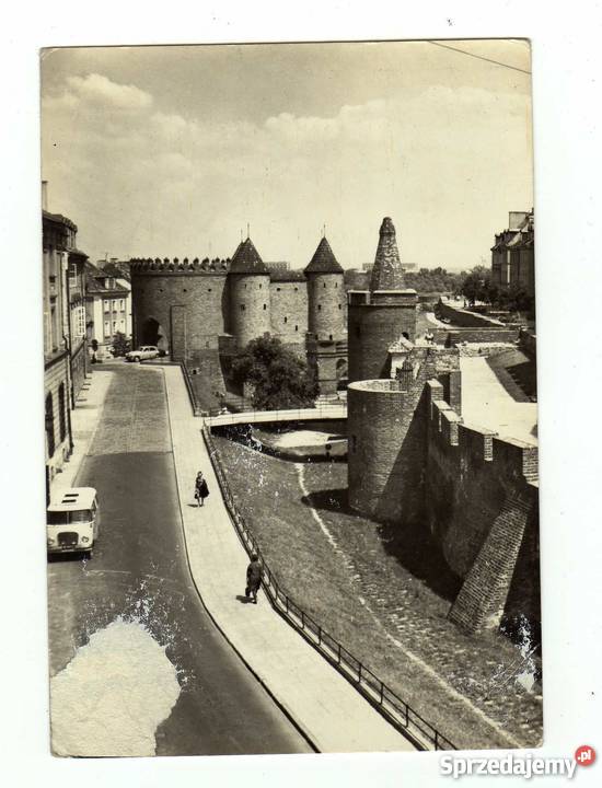 WARSZAWA MURY OBRONNE I BARBAKAN POCZTÓWKA Pocztówki i karty telefoniczne Krynki