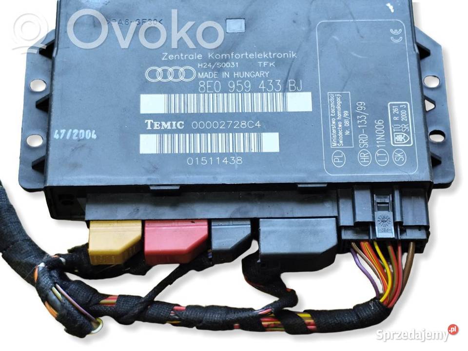 Audi A4 S4 B7 STEROWNIK MODUŁ KOMFORTU wielkopolskie