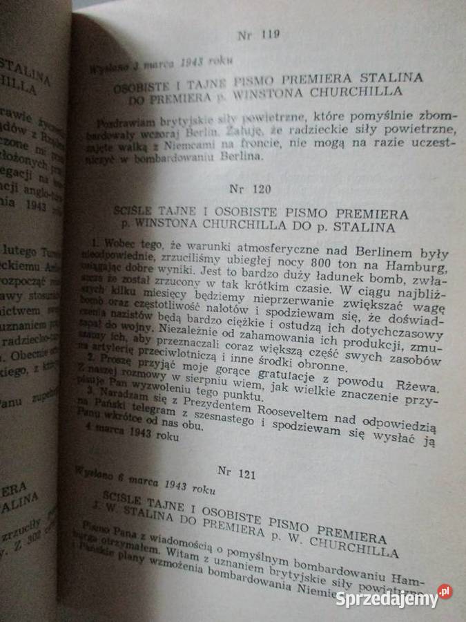 Korespondencja Stalin Churchill Attlee Roosevelt Łódź