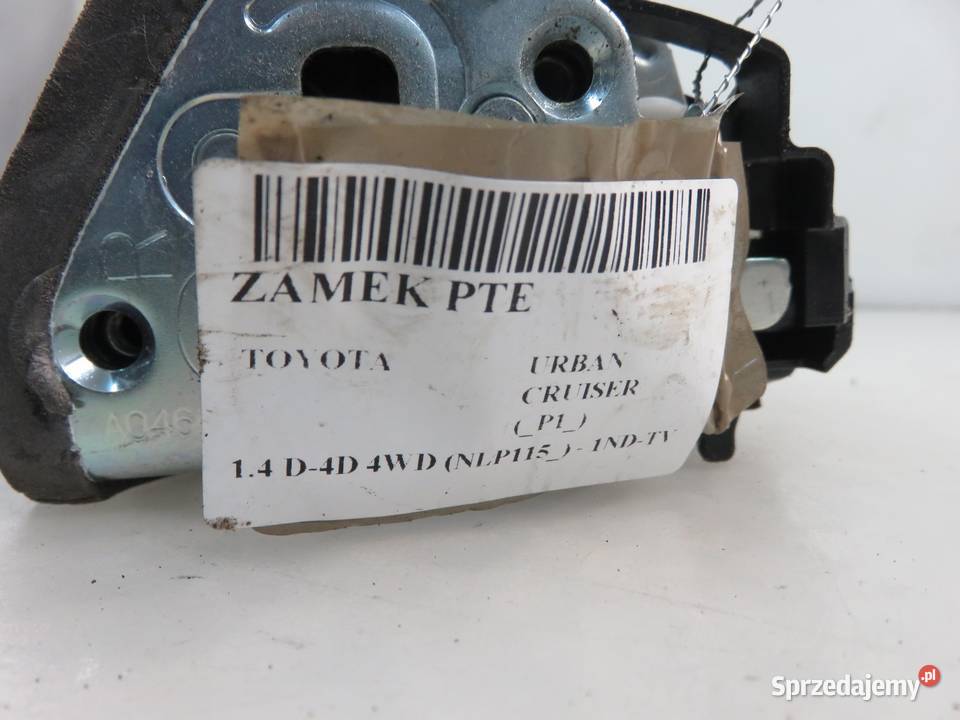 ZAMEK PRAWY TYLNY TOYOTA URBAN CRUISER 2 PIN sprzedam