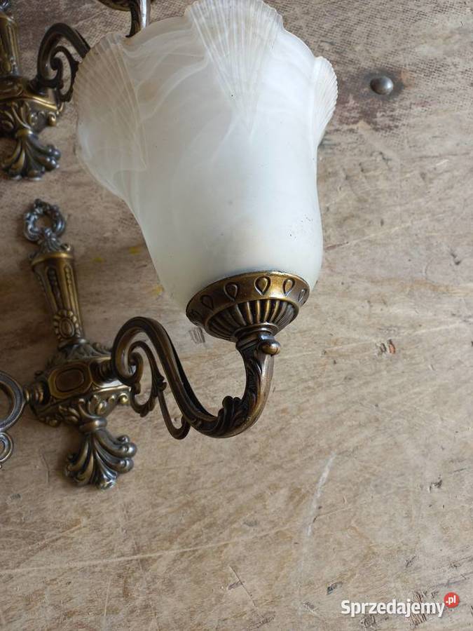 Kinkiety mosiężne z czasów PRL Warszawa sprzedam