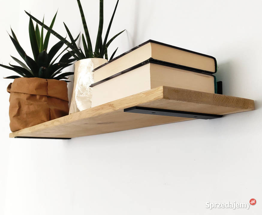 wspornik pod półki loft kolor czarny 24.5cm