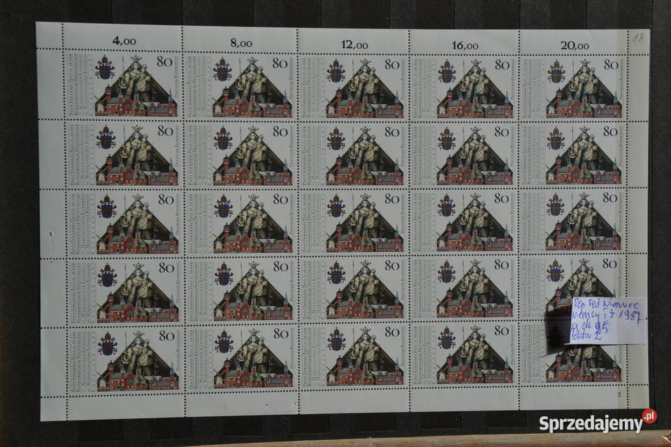 Znaczki Papież Jan Paweł II Niemcy Ks