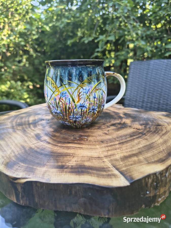 Kubek porcelanowy ręcznie malowany prezent Mrągowo