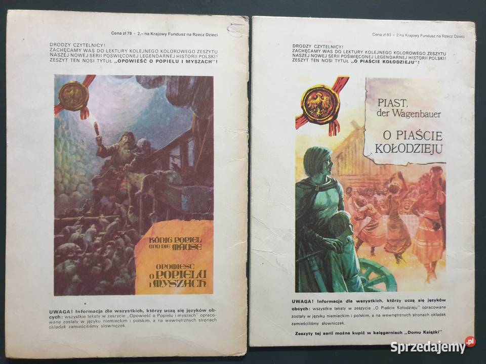 Legendy Polskie 2 dwujęzyczne komiksy niemiecki Gdynia