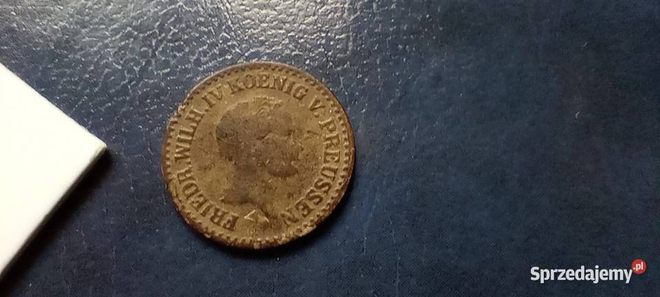 Stare monety 1 srebrny grosz 1843 A Niemcy Lesko sprzedam