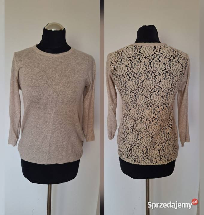 Piękny pastelowy delikatny sweter Zara 38 miły Kraków