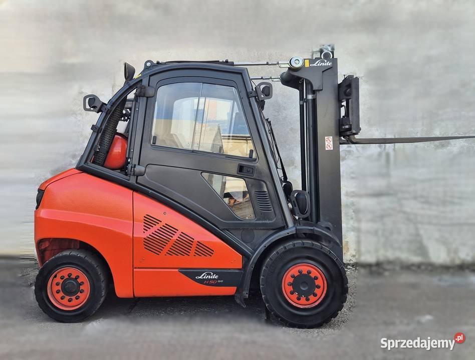 Linde H50 TRIPLEX kabina przesuw wózek widłowy regulowane widły śląskie Rybnik