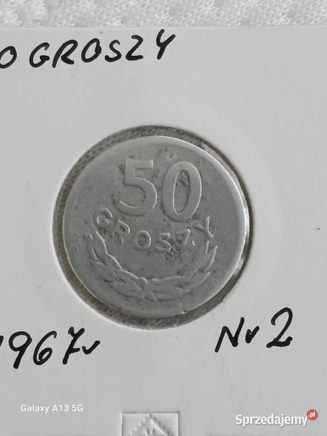 50 Groszy 1967 r 2 rzadkość Numizmatyka Konin