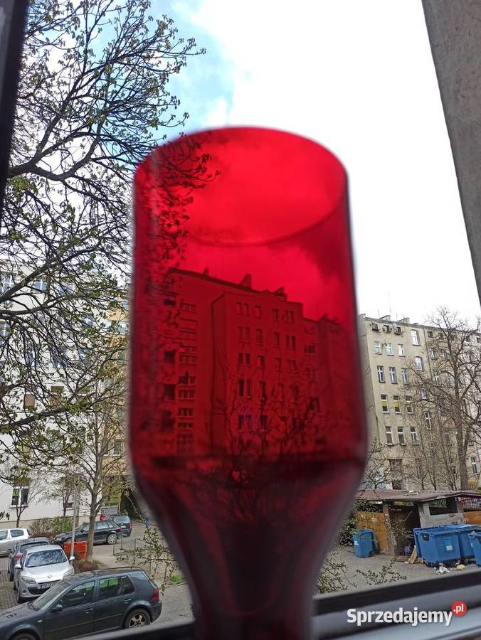 Tarnowiec wazon kielich prl kolorowe szkło Wrocław