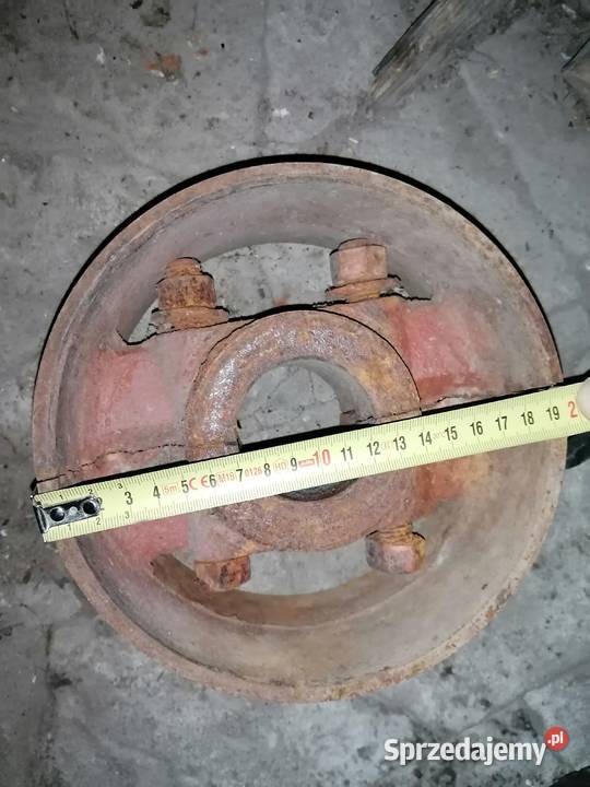 Koło pasowe na pas płaski średnica 195 świętokrzyskie Ruda Pilczycka