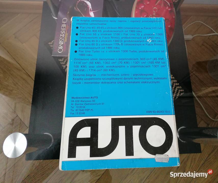 KSIĄŻKA AUTO OBSŁUGA I NAPRAWA FIAT UNO Łódź