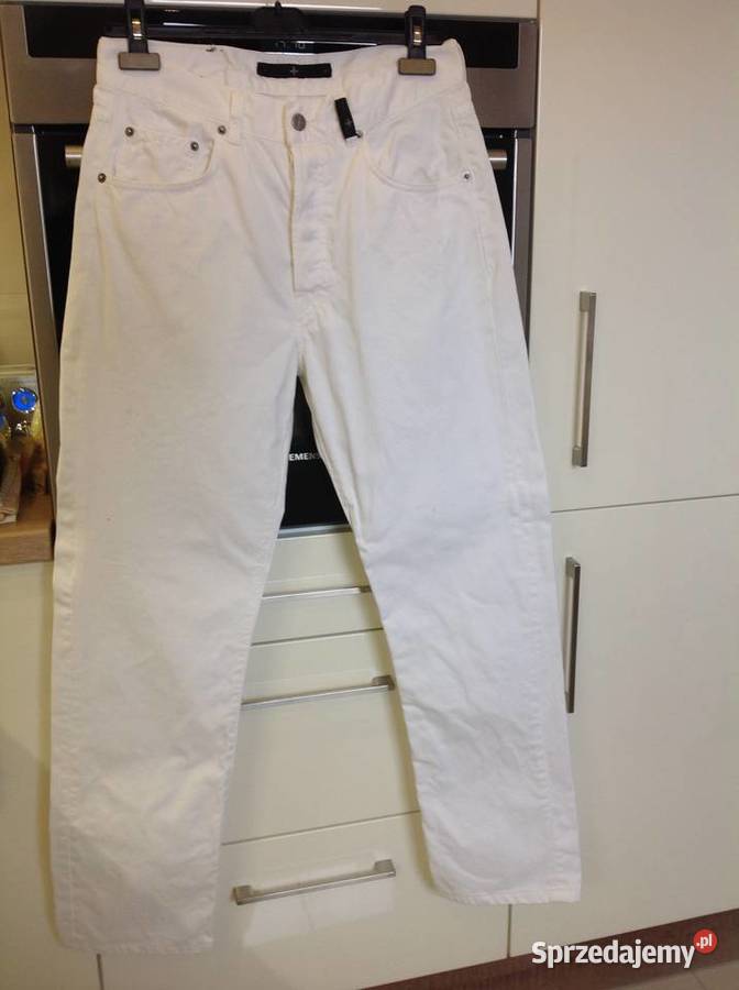 Białe Spodnie Jeans Męskie STONE ISLAND 33 NOWE Rozmiar M Nowa Sól