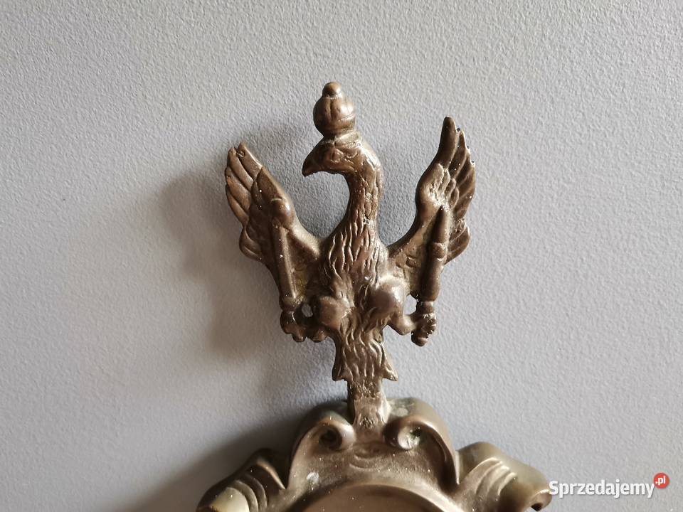Stary mosiężny kinkiet z orłem lampa mosiądz śląskie Katowice sprzedam
