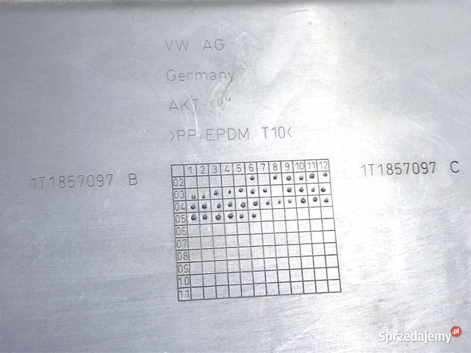 SCHOWEK PASAŻERA VW TOURAN Hatchback 0310 sprzedam