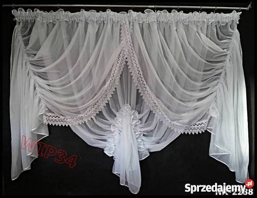 Firanki gotowe nowe Wyposażenie wnętrz Poznań