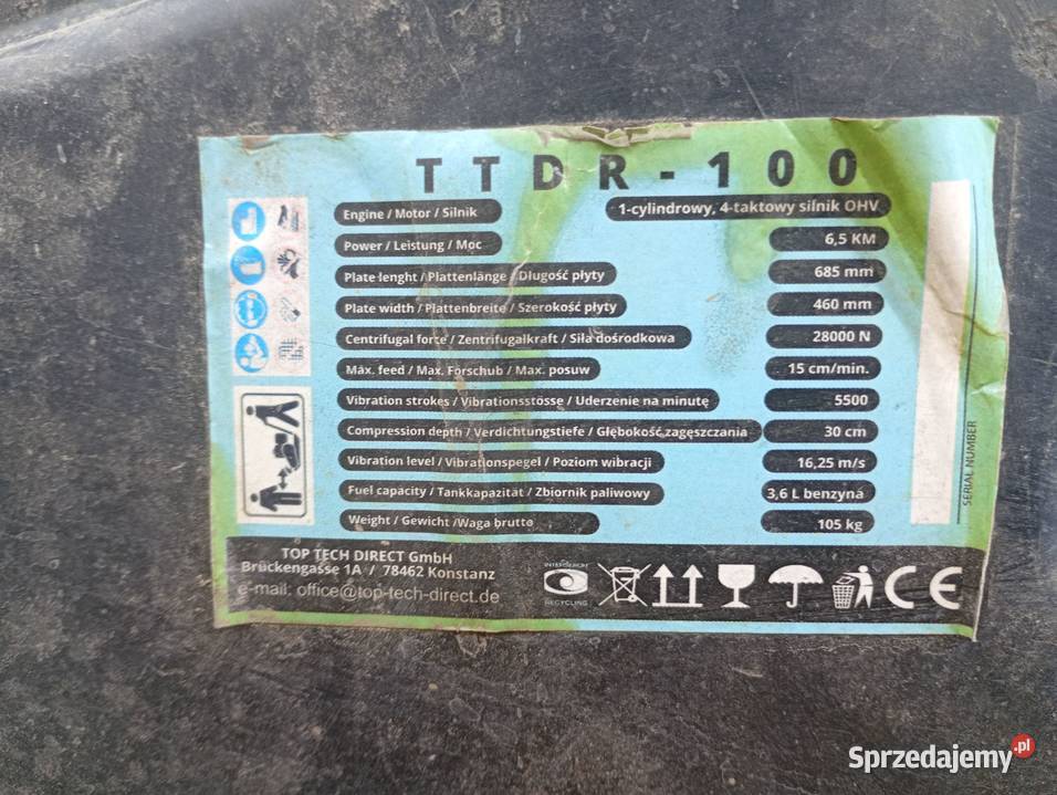 Zagęszczarka 100 Hagen TTDR100 Szczecinek