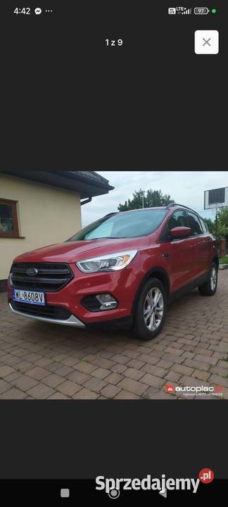 Ford Kuga 15 2018 4x4 mazowieckie