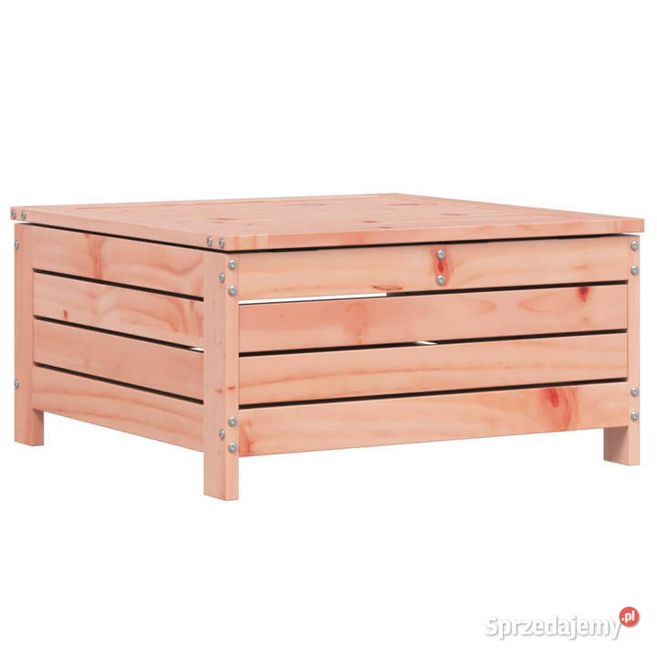 Podnóżek ogrodowy z poduszką lite drewno