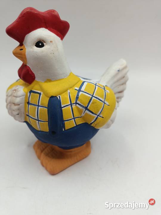 Figurka ceramika kogut w ubraniu pojemnik Porcelana i szkło Zamość sprzedam