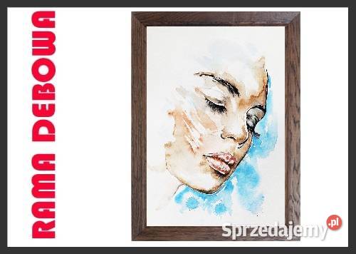 Rama dębowa na obraz grafikę foto 40x70 Rakszawa
